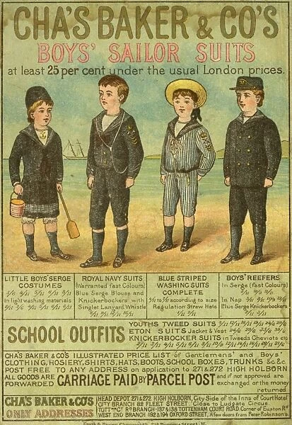 Advertisement, Chas Baker & Co, Boys Sailor Suits