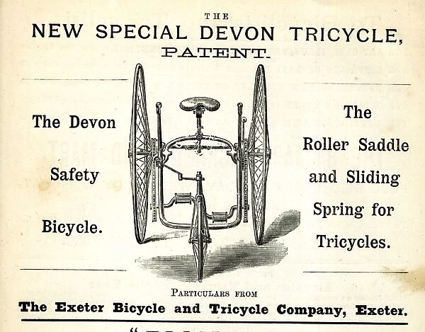 Advertisement, New Special Devon Tricycle