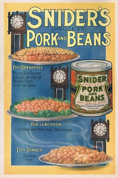 Advert for Sniders Pork and Beans