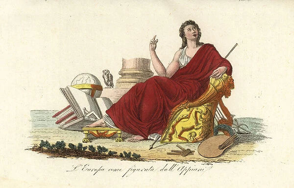 Allegorical figure of Europe by Andrea Appiani