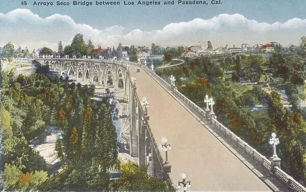Arreyo Seco Bridge between Los Angeles and Pasadena