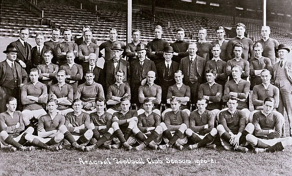 Arsenal Football Club team and officials 1920-1921