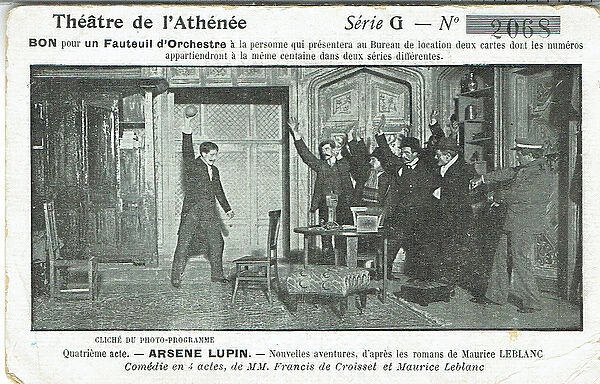 Arsene Lupin by Francis de Croisset and Maurice Leblanc
