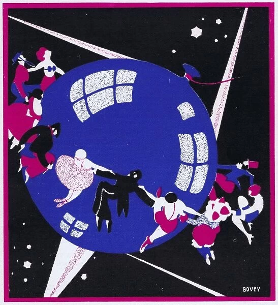 Art deco cover for Theatre World, April 1926