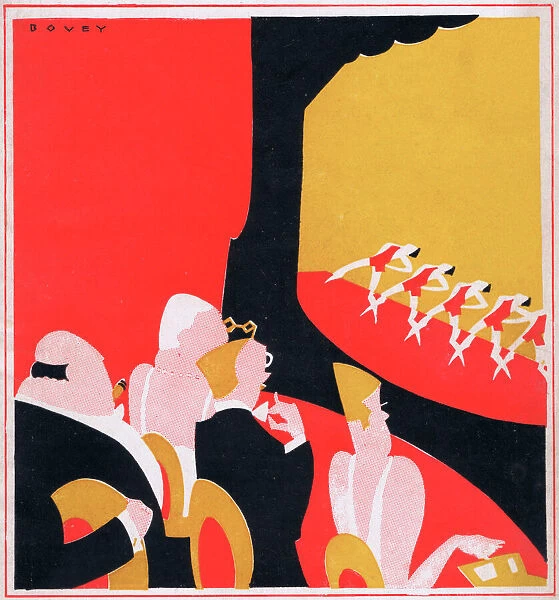 Art deco cover for Theatre World, September 1926