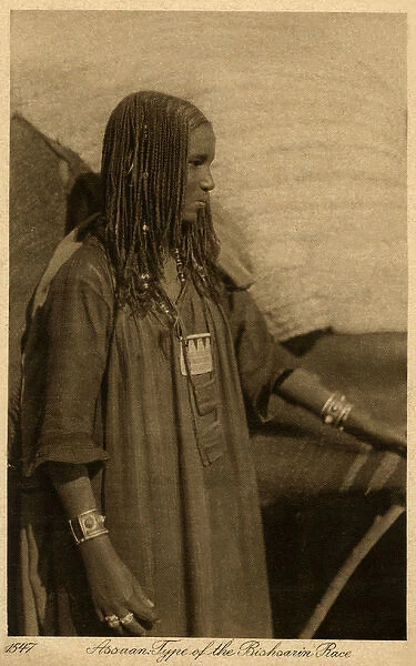 Bisharin woman from Aswan, Egypt