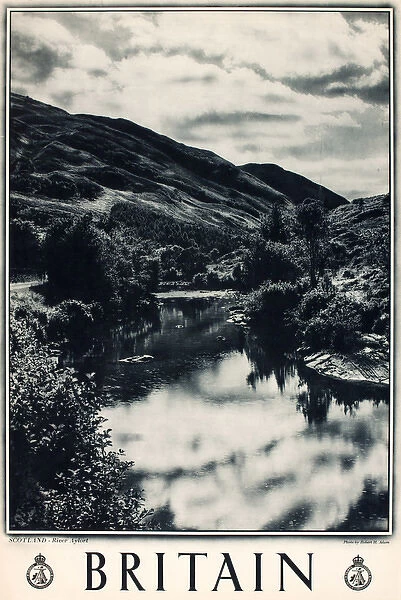 Britain poster, River Ayort, Scotland