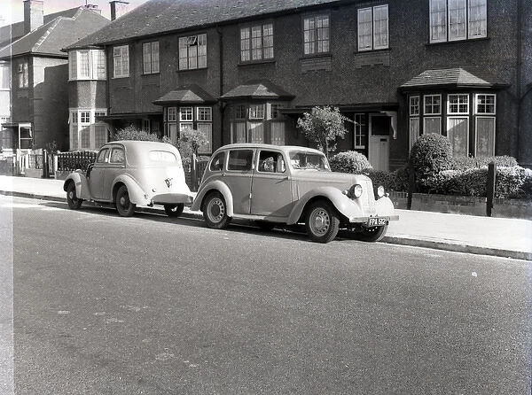 C Type Ford 10 and Hillman Minx, Hullbridge, Essex