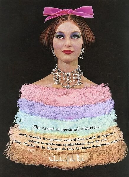 Charles of the Ritz cosmetics advertisement, 1961