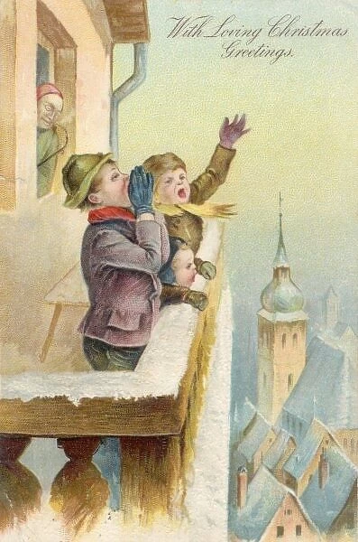 Children on Balcony