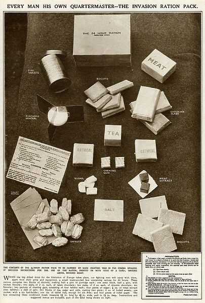 D-Day invasion ration pack