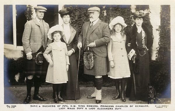 The Duke and Duchess of Fife, Children and King Edward VII