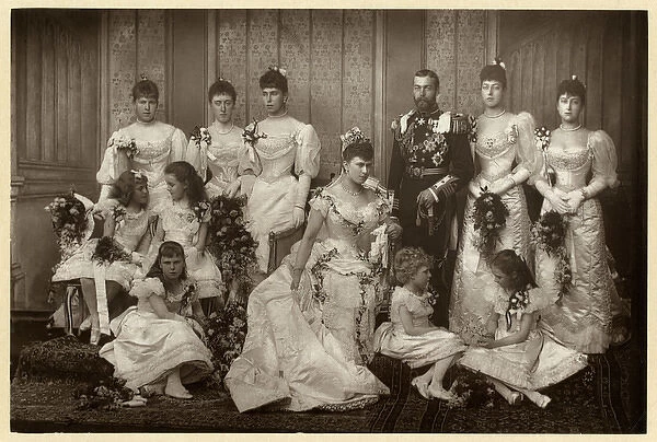 Duke and Duchess of York with bridesmaids