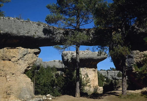 (Enchanted City). Province of Cuenca. View of the rock forma
