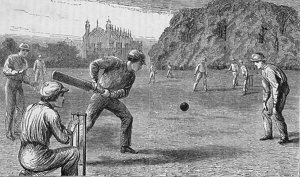 The Eton boys at a cricket match