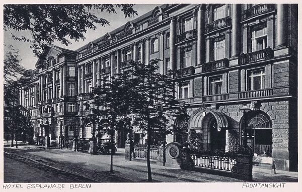 Exterior fa硤e of the Hotel Esplanade, Berlin, 1920s
