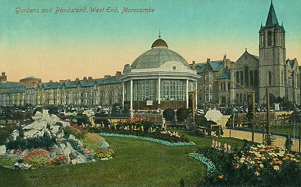Gardens & Bandstand - West End, Morecambe, Lancashire