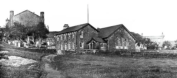 Goodshaw Church and School, early 1900s