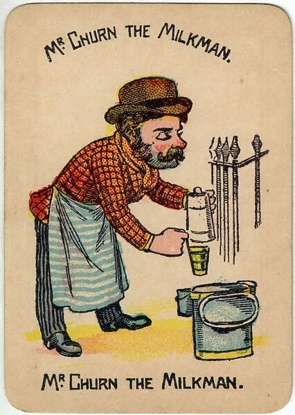 Happy Families Playing Cards - Mr Churn the Milkman