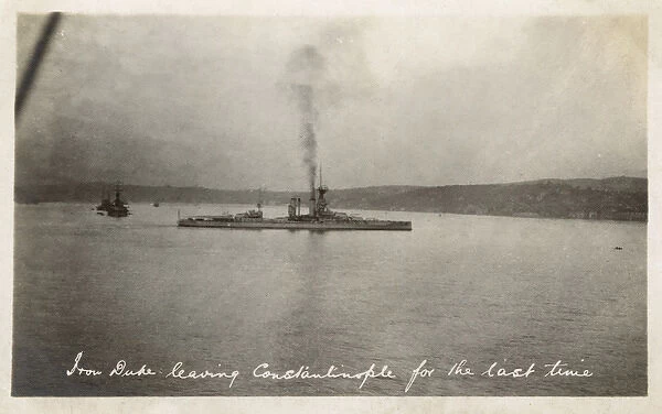 HMS Iron Duke leaving Istanbul, Turkey - August 1923
