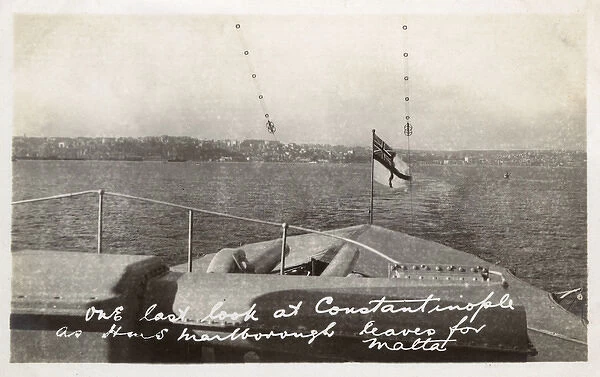 HMS Marlborough leaving Istanbul, Turkey - August 1923