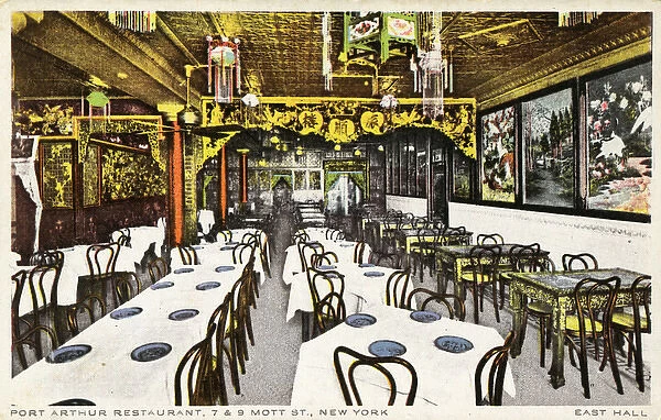 Interior, Port Arthur Restaurant, New York City, USA