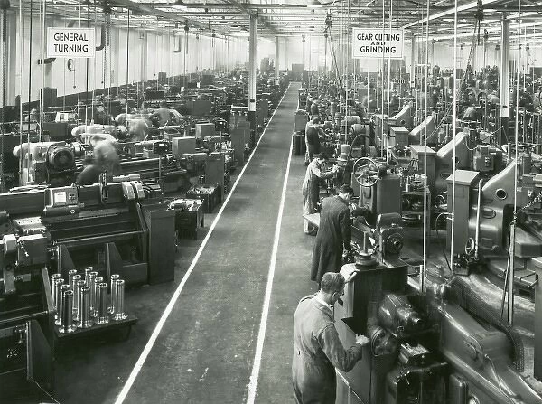Liverpool works, general turning and gear grinding lanes