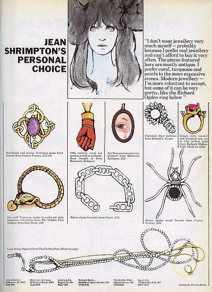London Life - Jean Shrimpton chooses jewellery