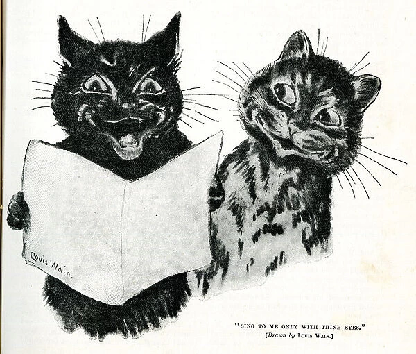 Louis Wain cats - Sing to me only with thine eyes