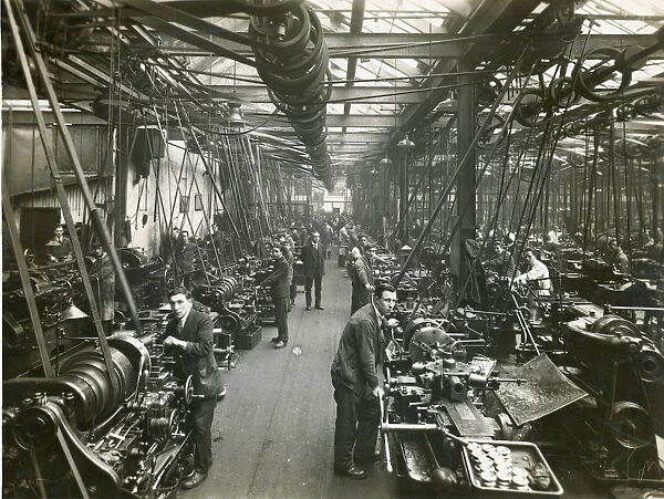One of the machine shops in the Napier factory in 1929