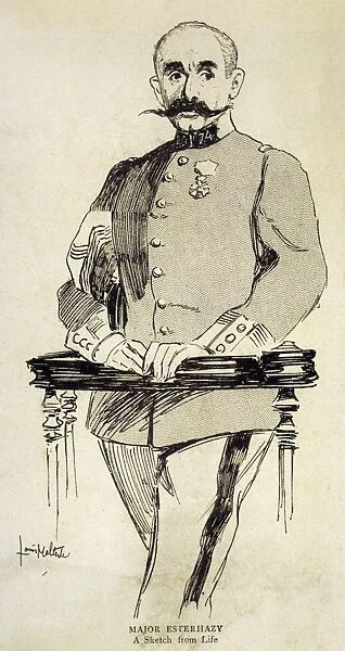Major Esterhazy  /  Sketch