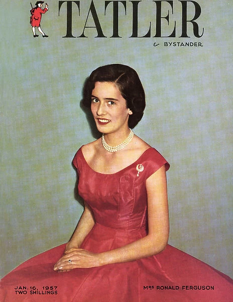 Mrs Ronald Ferguson on front cover of The Tatler