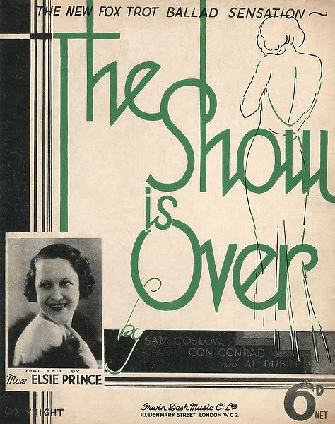 The show is over - Music Sheet Cover