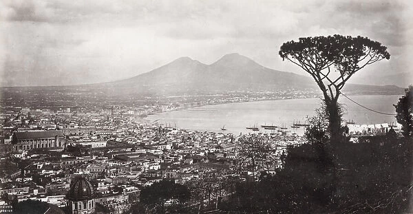 Naples and Mount Vesuvius, volcano, Italy