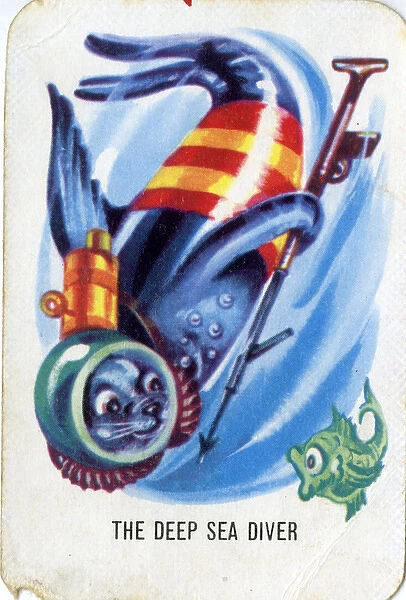 Old Maid card game - The Deep Sea Diver