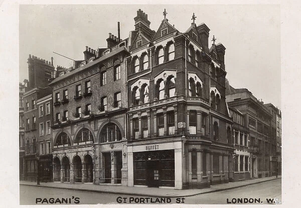 Paganis Restaurant, Great Portland Street, London