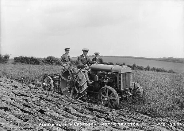 Ploughing With a Fordson Motor Tractor