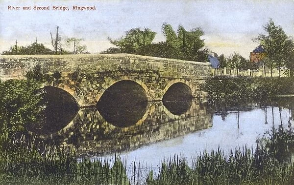 River Avon & Second Bridge, Ringwood, New Forest, Hampshire