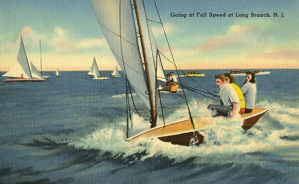 Sailing at Long Branch, New Jersey, USA