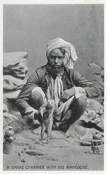 A Snake Charmer with a Mongoose