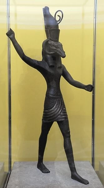 Statue of the god Set. Bronze and silver. Egypt. Carlsberg G
