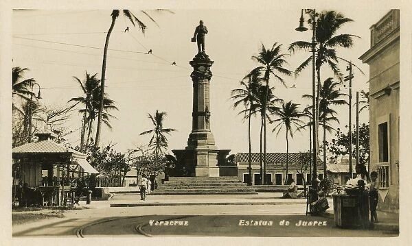 Statue of Juarez in Veracruz, Mexico