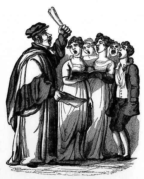 A timekeeper: singers in 1831