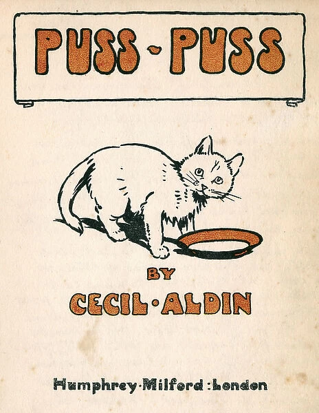 Title page design by Cecil Aldin, Puss Puss