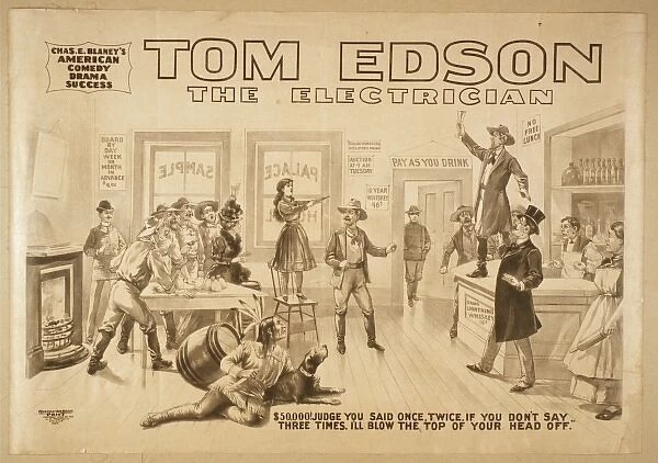 Tom Edson, The electrician Chas. E. Blaneys American comedy