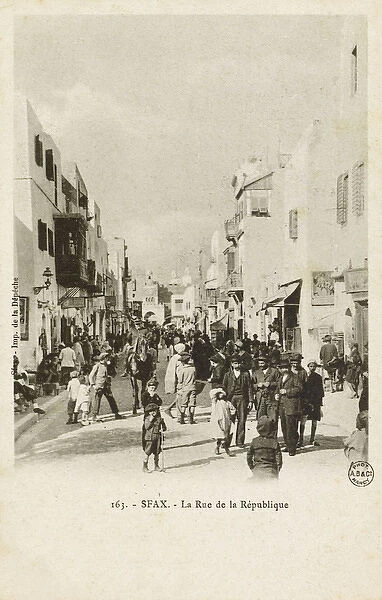 Tunisia, North Africa - Sfax - Rue de la Republic