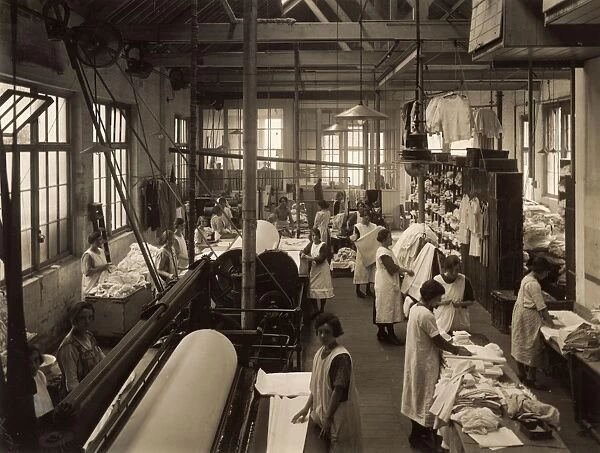 Women working in a laundry