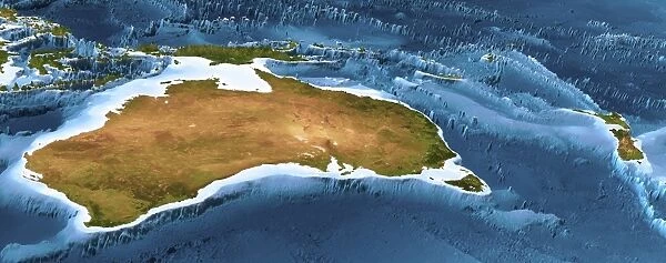 Australia and New Zealand, 3D artwork C015  /  6576
