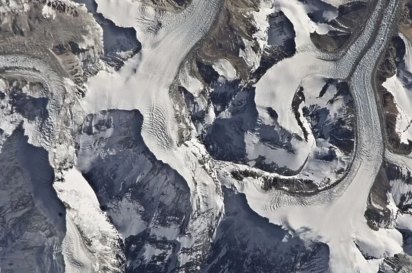 Himalayas from space, ISS image