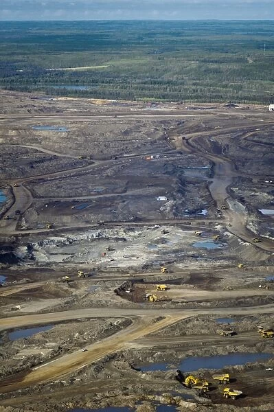 Opencast mine, Athabasca Oil Sands